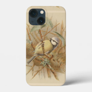 ヴィンテージブルーティットイラストレーション iPhone 13 MINIケース