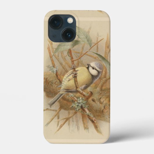 ヴィンテージブルーティットイラストレーション Case-Mate iPhoneケース (裏面)