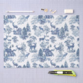 ヴィンテージブルーディアインスノーウッドランド 薄葉紙 (クラフト)