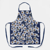 ヴィンテージブルーデイジー エプロン (正面)