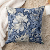 ヴィンテージブルーデライト クッション (ブランケット)