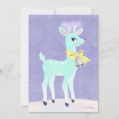 ヴィンテージブルートナカイパーソナライズされたフラットカード シーズンカード (正面)