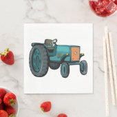 ヴィンテージブルートラクターファームライフ スタンダードランチョンナプキン (インサイチュ)