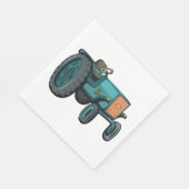 ヴィンテージブルートラクターファームライフ スタンダードランチョンナプキン (角)