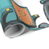 ヴィンテージブルートラクターファームライフ ラッピングペーパー (ロールコーナー)