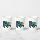 ヴィンテージブルートラクターファームライフ 紙コップ