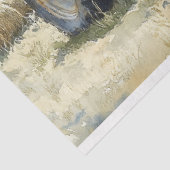 ヴィンテージブルートラクター水色の切り離し 薄葉紙 (詳細)