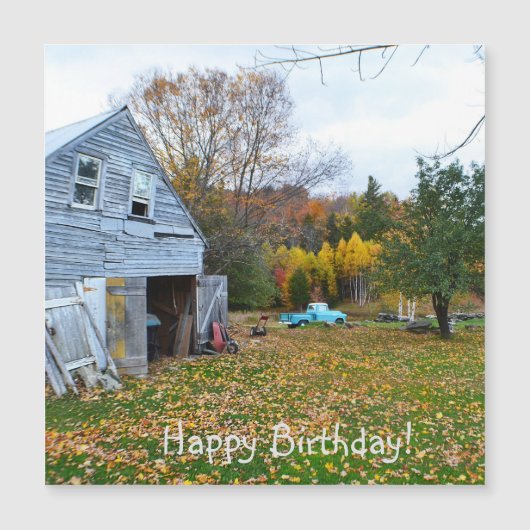 ヴィンテージブルートラックアンドバーン誕生日 (正面)