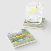 ヴィンテージブルートラックストーンコースター ストーンコースター (横)