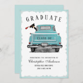 ヴィンテージブルートラック2025年卒業 案内状 (正面/裏面)