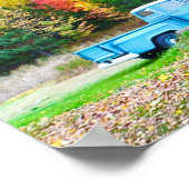 ヴィンテージブルートラック ポスター (角)