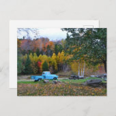 ヴィンテージブルートラック ポストカード (正面/裏面)