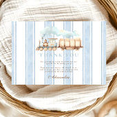 ヴィンテージブルートレイン二歳の誕生日 サンキューカード