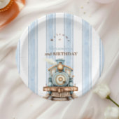 ヴィンテージブルートレイン二歳の誕生日 ペーパープレート