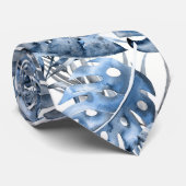 ヴィンテージブルートロピカルパーム葉ズサマーアイランド ネクタイ (ロール)