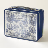 ヴィンテージブルートワールデジュウプリント メタルランチボックス (裏面)