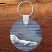 ヴィンテージブルードア、シルバーハンドル キーホルダー (正面)