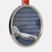 ヴィンテージブルードア、シルバーハンドル メタルオーナメント (右)