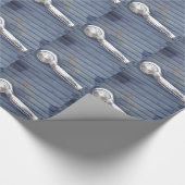 ヴィンテージブルードア、シルバーハンドル ラッピングペーパー (角)