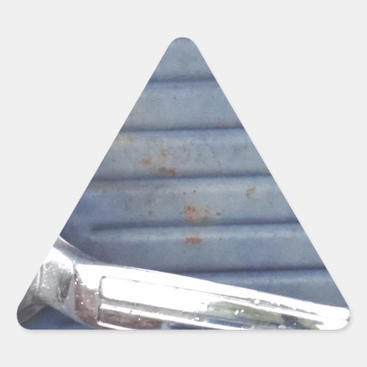 ヴィンテージブルードア、シルバーハンドル 三角形シール (正面)