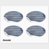 ヴィンテージブルードア、シルバーハンドル 楕円形シール (シート)