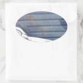 ヴィンテージブルードア、シルバーハンドル 楕円形シール (バッグ)