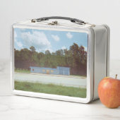 ヴィンテージブルードライブスルーランチボックス メタルランチボックス (インサイチュ)