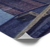 ヴィンテージブルーニューヨークシティナイトアートポスター ポスター (角)