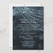 ヴィンテージブルーネイビー結婚式招待状 招待状 (裏面)