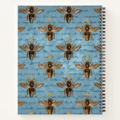 ヴィンテージブルーハニービー ノートブック (裏面)