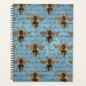 ヴィンテージブルーハニービー プランナー手帳 (正面)