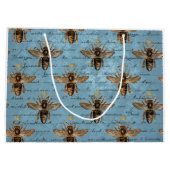 ヴィンテージブルーハニービー ラージペーパーバッグ (裏面)