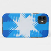 ヴィンテージブルーハーフトーンスターiphone 5ケース Case-Mate iPhoneケース (裏面(横))