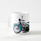 ヴィンテージブルーバイク コーヒーマグカップ (正面左)