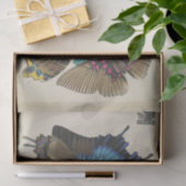 ヴィンテージブルーバタフライエフェメラデクページスクリプトT 薄葉紙 (ギフト)