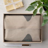 ヴィンテージブルーバタフライエフェメラデクページティール（緑がかった色） 薄葉紙 (ギフト)