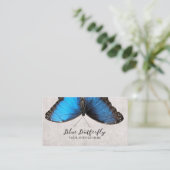 ヴィンテージブルーバタフライ美しいブティックサロン&スパ 名刺 (スタンド正面)