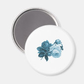 ヴィンテージブルーバラギフト マグネット (正面/裏面)