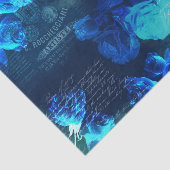 ヴィンテージブルーバラダークエフェメラティッシュペーパー 薄葉紙 (詳細)