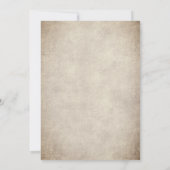 ヴィンテージブルーバラフラワードームフェアリータ結婚ーレ 招待状 (裏面)