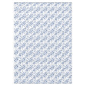 ヴィンテージブルーバラフローラルパターン テーブルクロス (正面)