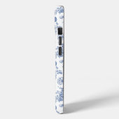 ヴィンテージブルーバラフローラルパターン Case-Mate iPhoneケース (裏面 / 左)