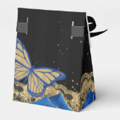 ヴィンテージブルーバラブラック金ゴールドレースキンセアニラ フェイバーボックス (裏面サイド)