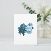 ヴィンテージブルーバラ贈与 ポストカード (スタンド正面)