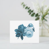 ヴィンテージブルーバラ贈与 ポストカード (スタンド正面)