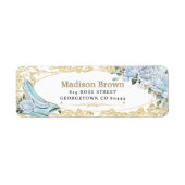 ヴィンテージブルーバラ金ゴールドプリンセスシンデレラリターン ラベル (正面)