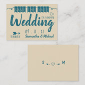 ヴィンテージブルーバント、日付の保存 エンクロージャーカード (正面/裏面)