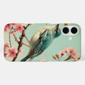 ヴィンテージブルーバードピンクさくらんぼ花フローラ Case-Mate iPhoneケース (裏面 (横))