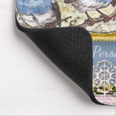 ヴィンテージブルーバード幸福ホームオフィスコンピュータ マウスパッド (コーナー)