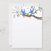 ヴィンテージブルーバード結婚式招待状 招待状 (裏面)